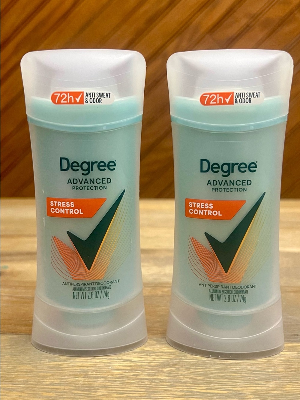 2x Degree Advanced Women’s DeodorantStress Control Antiperspirant Stick 2.6 Oz